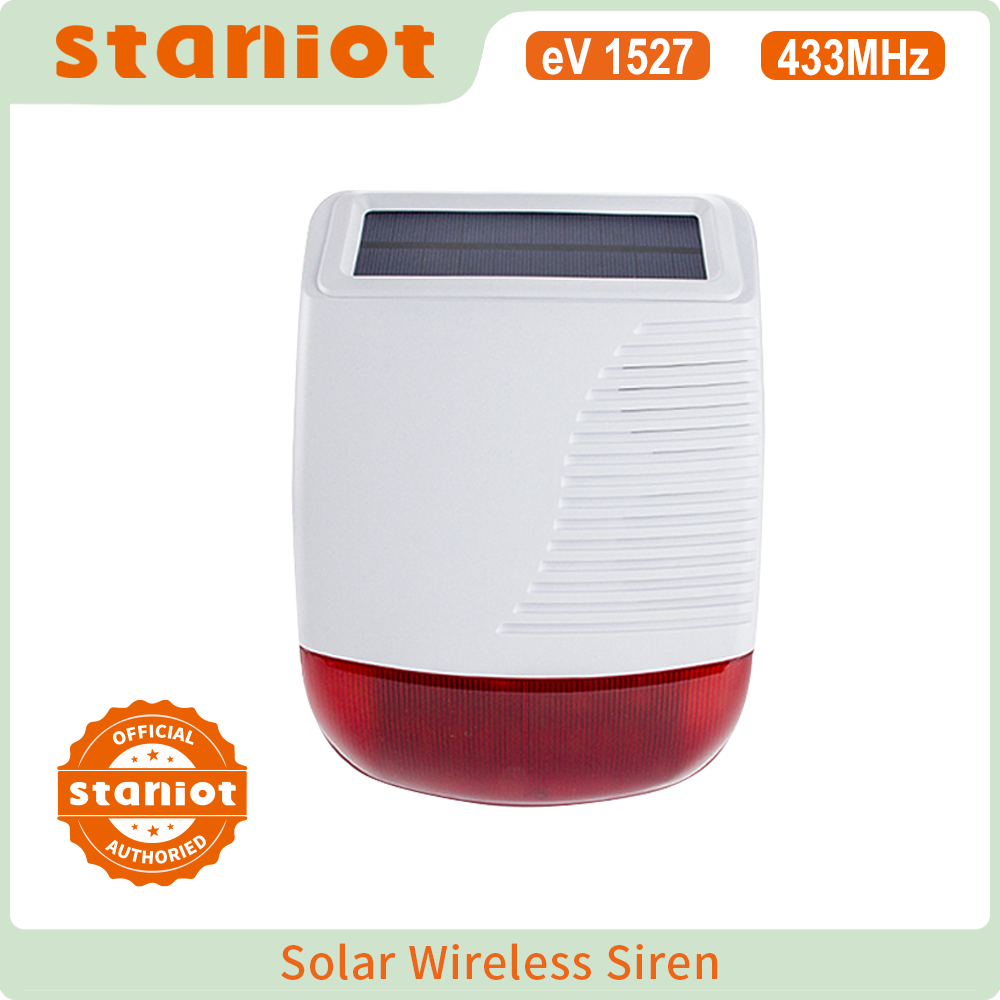 Home Security Equipment - Staniot Wireless Outdoor Solar Strobe Siren