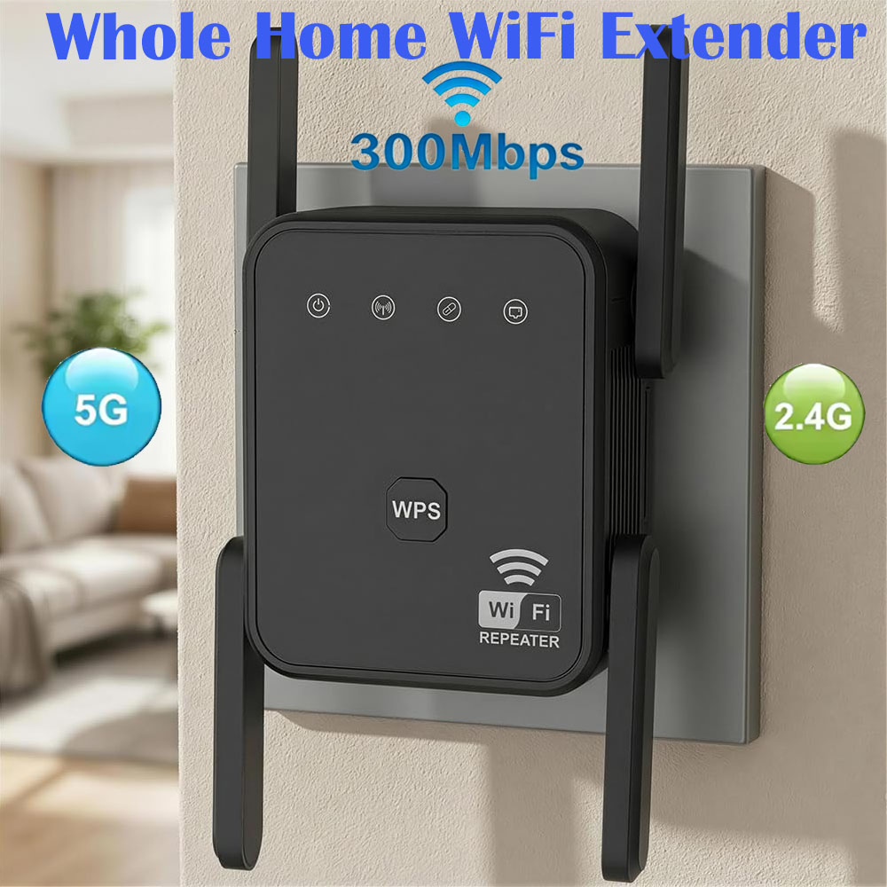 Home Security Network - 2026 New WiFi Repeater 300Mbps 2.4GHz