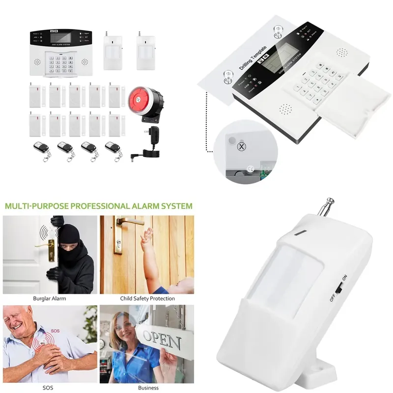 Home Security Alarm - House Burglar Alarm Kit Auto Dial
