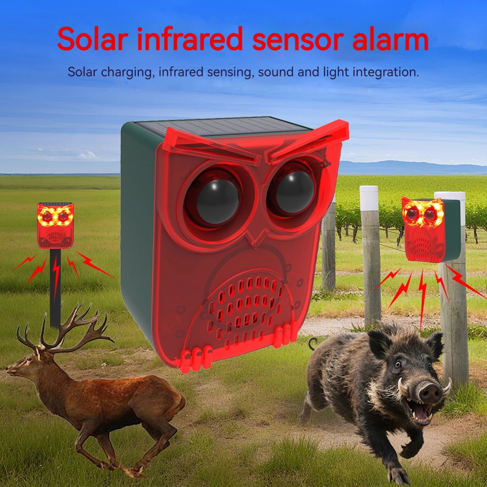 Home Security Equipment - Outdoor Waterproof Solar Outdoor Motion Sensor