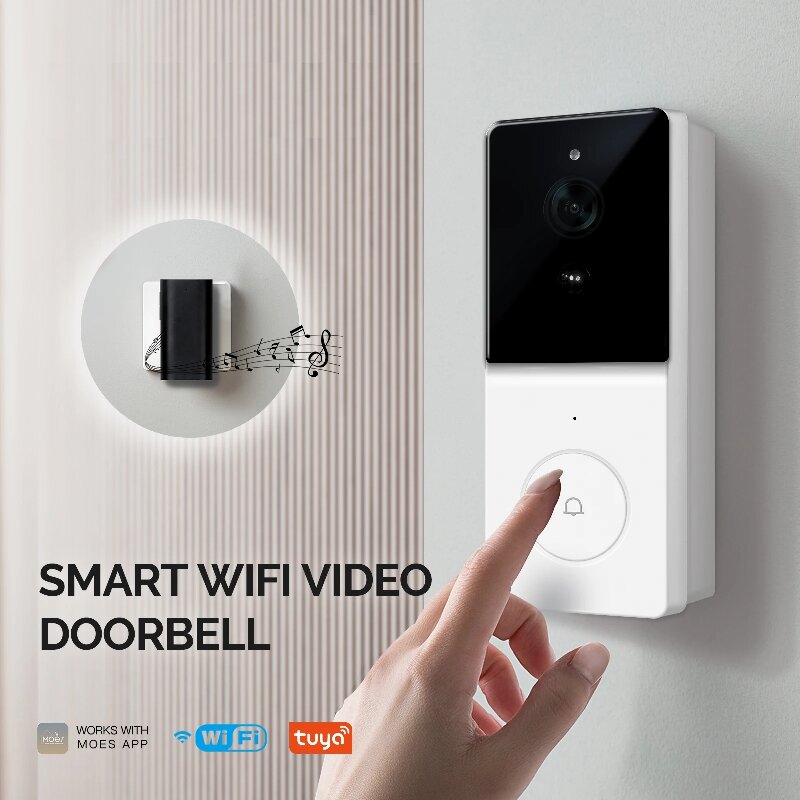 Home Security Doorbell Camera - Tuya Smart WiFi Video Doorbell Camera