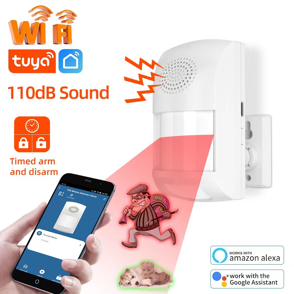 Home Security With Ai - Tuya WiFi Smart Home Burglar Alarm