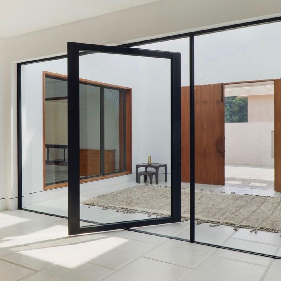 Home Security Providers - High-strength Anti-theft Pivot Door with Double
