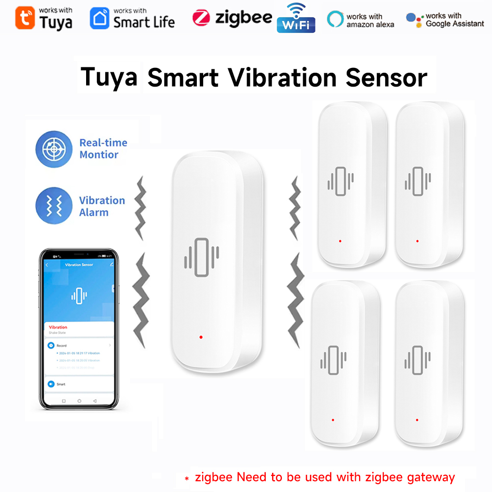 Tuya WiFi Zigbee Smart Vibrati - огляд і ціна Home Security Alarm