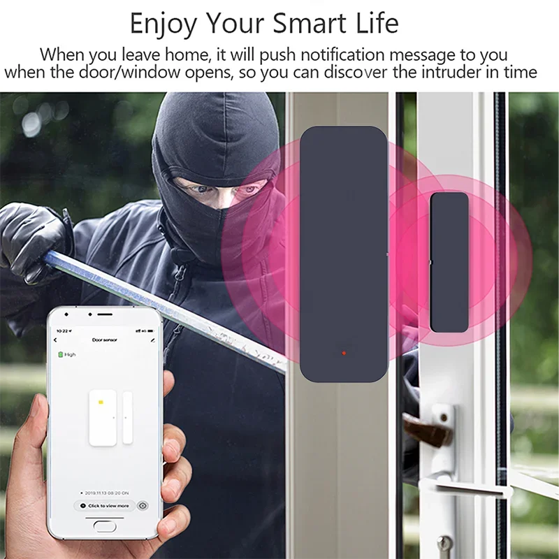 Tuya Zigbee Wifi Door Sensor W - огляд і ціна Home Security With Ai
