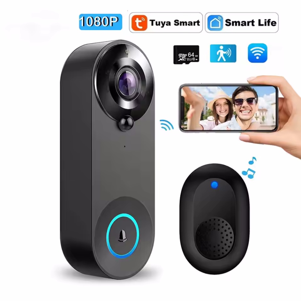 Tuya 1080P Wireless WIFI Doorb - огляд і ціна Home Security Doorbell Camera