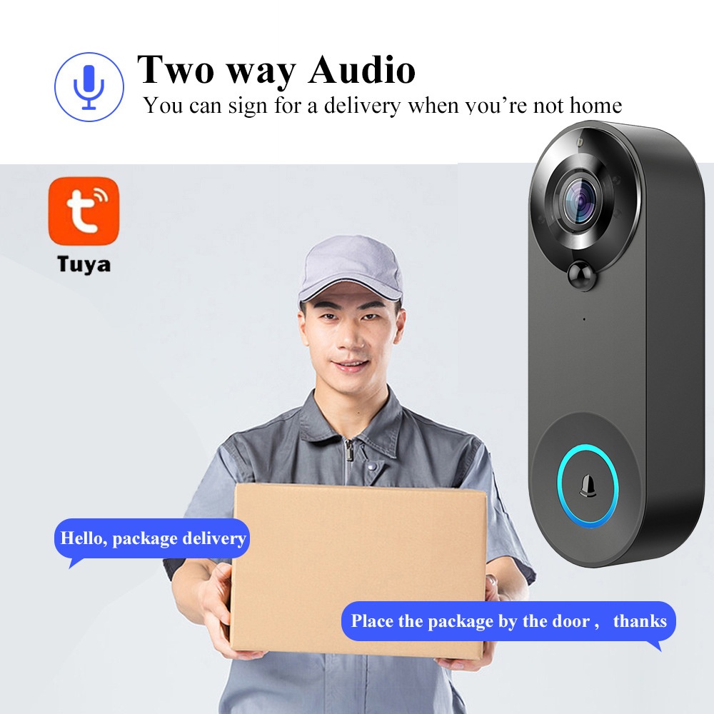 Tuya 1080P Wireless WIFI Doorb - огляд і ціна Home Security Doorbell Camera