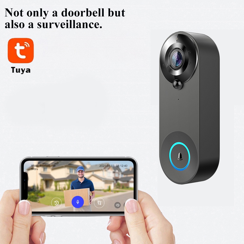 Tuya 1080P Wireless WIFI Doorb - огляд і ціна Home Security Doorbell Camera
