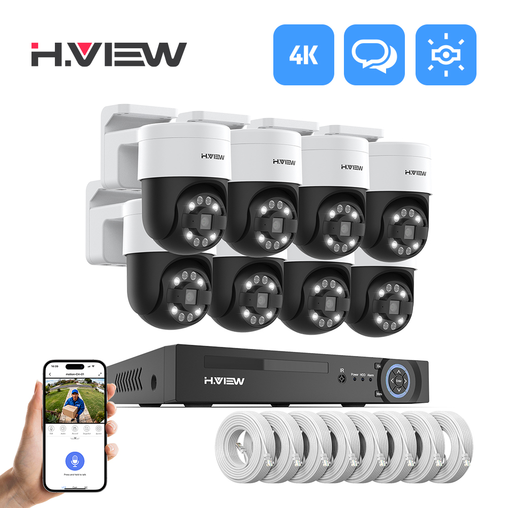 H.view 8Ch 4K 5MP 8MP Cctv Sec - огляд і ціна Home Security Guard