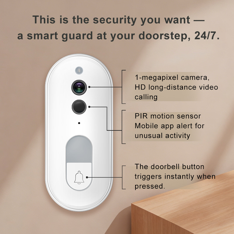 Tuya Smart Video Doorbell Wire - огляд і ціна Home Security Doorbell Camera