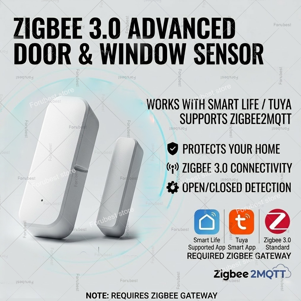 Tuya Zigbee Door Window Sensor - огляд і ціна Home Security With Ai