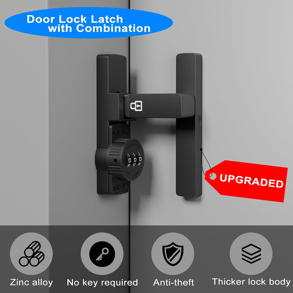 Security Barn Door Lock 3-Digi - огляд і ціна Home Security Locks For Doors