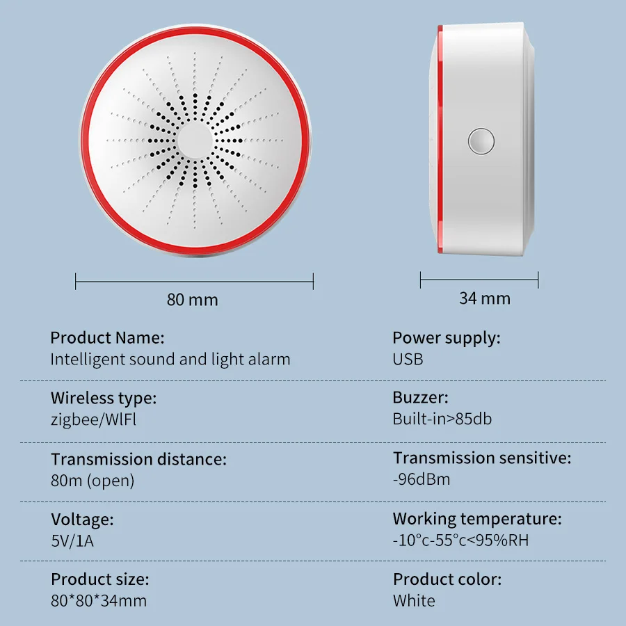 Tuya WiFi ZigBee Smart Alarm S - огляд і ціна Home Security Equipment