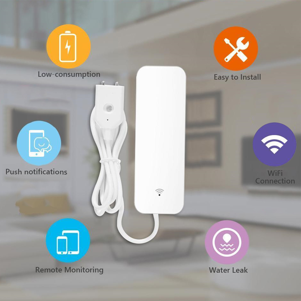 Tuya WiFi Water Leak Sensor, W - огляд і ціна Home Security With Ai