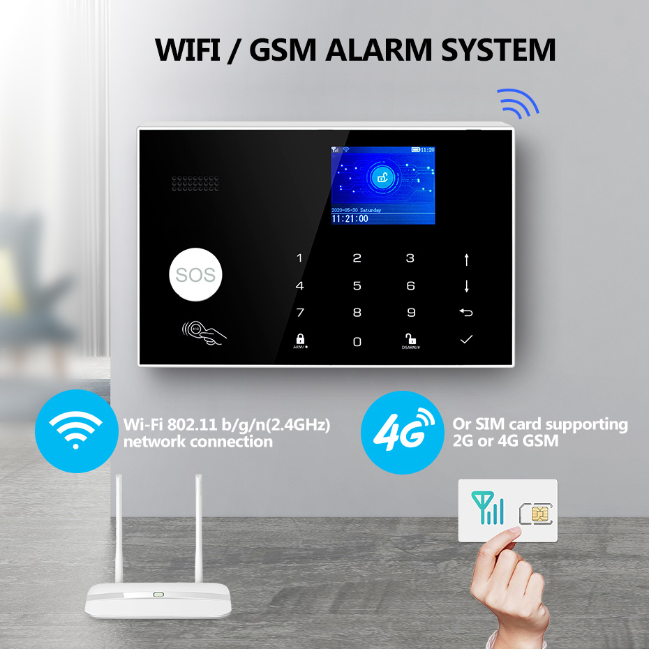 KERUI 4G Alarm with Doorbell R - огляд і ціна Home Security Ring System