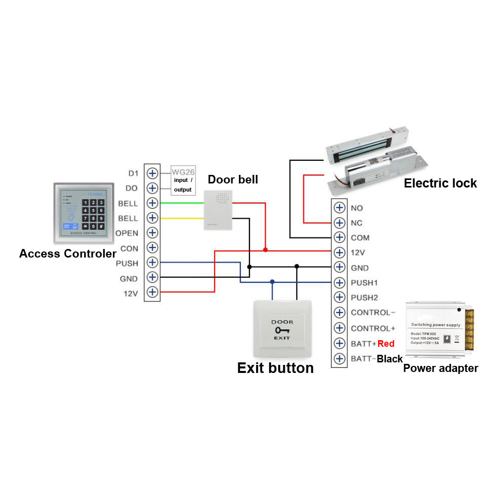 Wired Doorbell DC12V Access Co - огляд і ціна Home Security Ring System