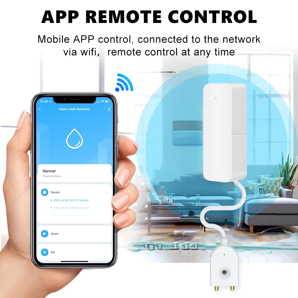 Tuya WiFi Smart Water Leak Sen - огляд і ціна Home Security With Ai