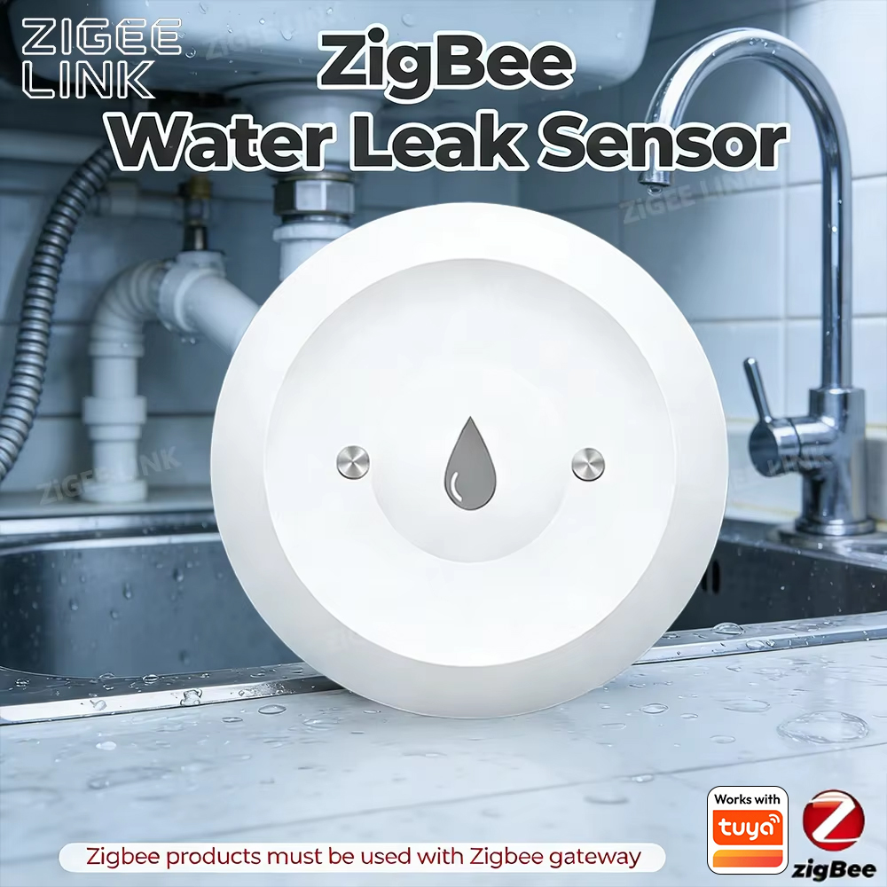 Zigbee Water Leak Sensor for T - огляд і ціна Home Security With Ai