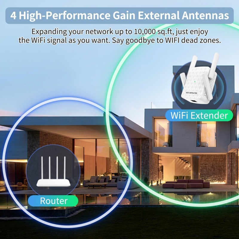 1200Mbps Wireless Wifi Extende - огляд і ціна Home Security Network