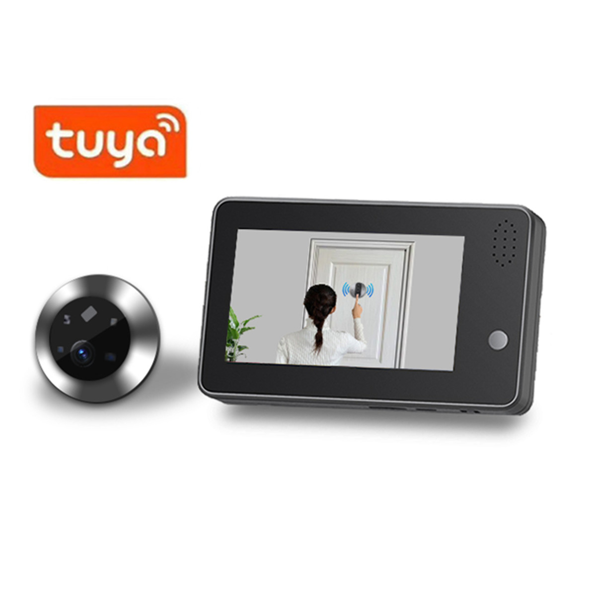 4.3inch Tuya Smartlife WiFi Do - огляд і ціна Home Security Doorbell Camera