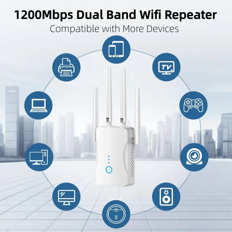 1200Mbps Dual Band WiFi Repeat - огляд і ціна Home Security Network