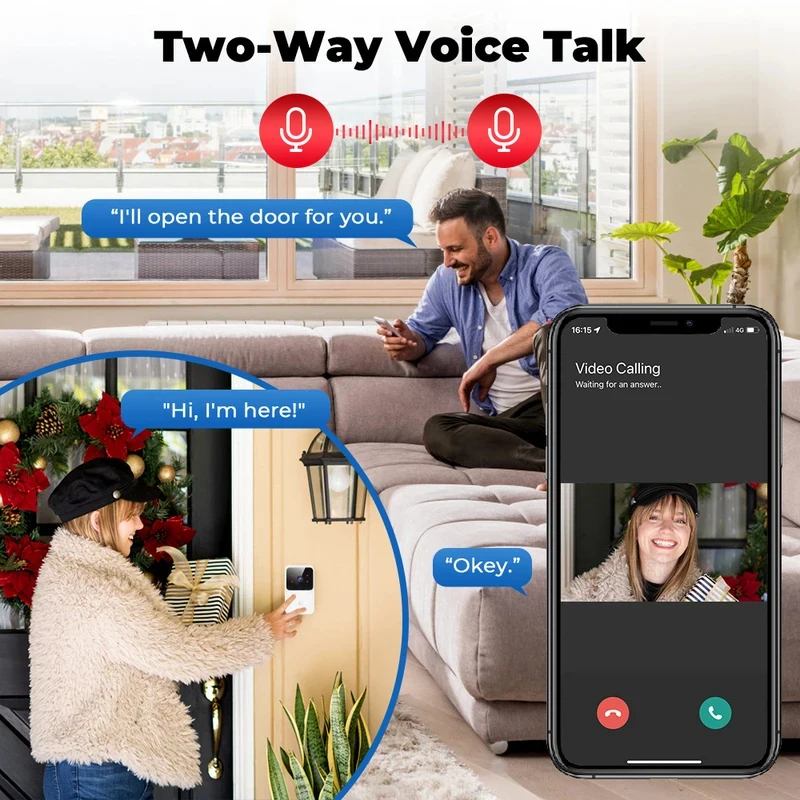 Smart Home WiFi Video Doorbell - огляд і ціна Home Security Doorbell Camera