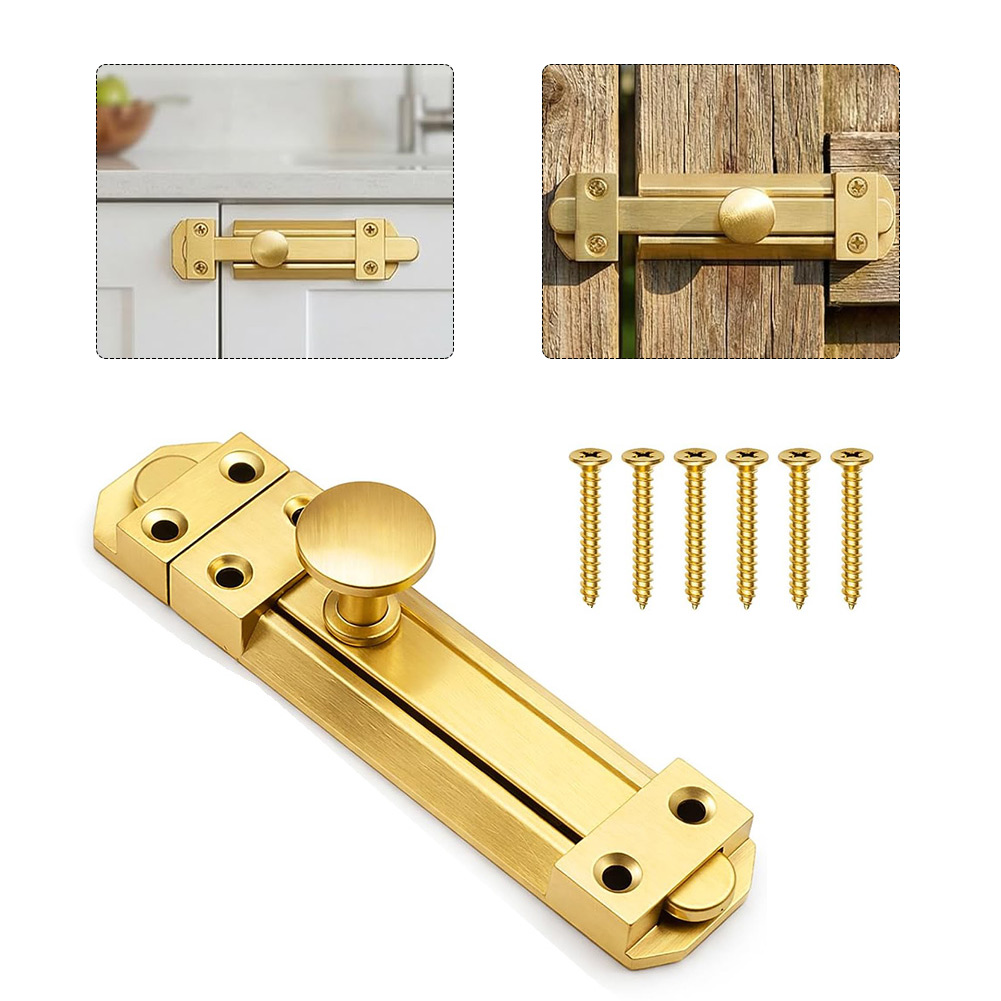 5 Inch Solid Brass Sliding Doo - огляд і ціна Home Security Locks For Doors