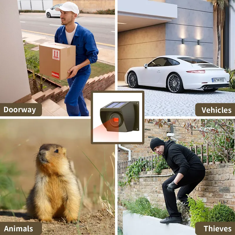 Outdoor Solar - Powered Wirele - огляд і ціна Home Security Alarm