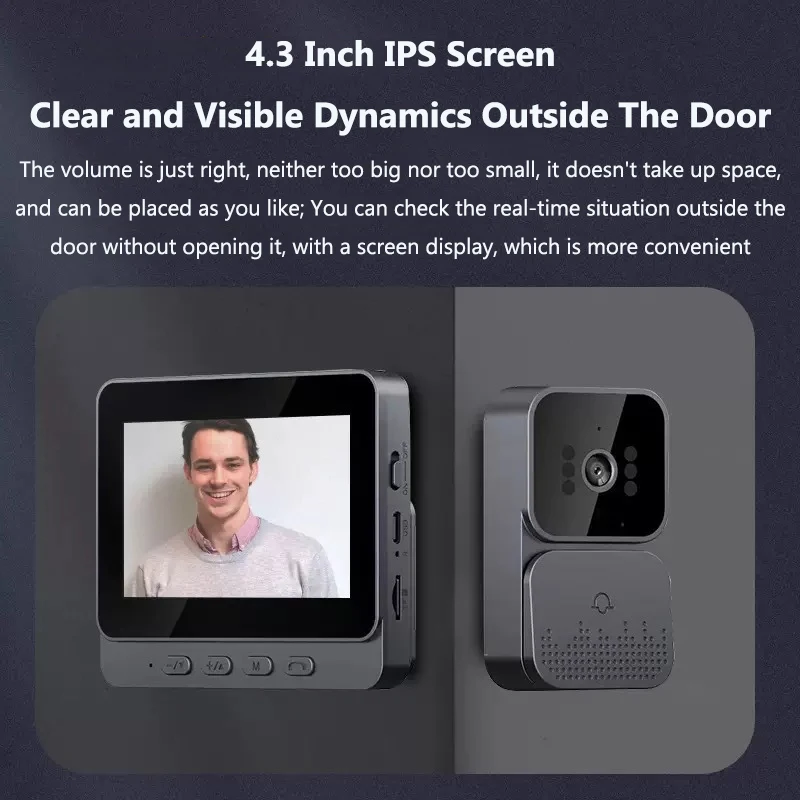 Wireless Video Intercom Doorbe - огляд і ціна Home Security Doorbell Camera