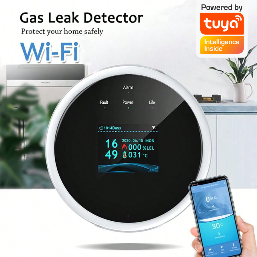 2.4G WiFi Gas Alarm Sensor Com - огляд і ціна Home Security With Ai