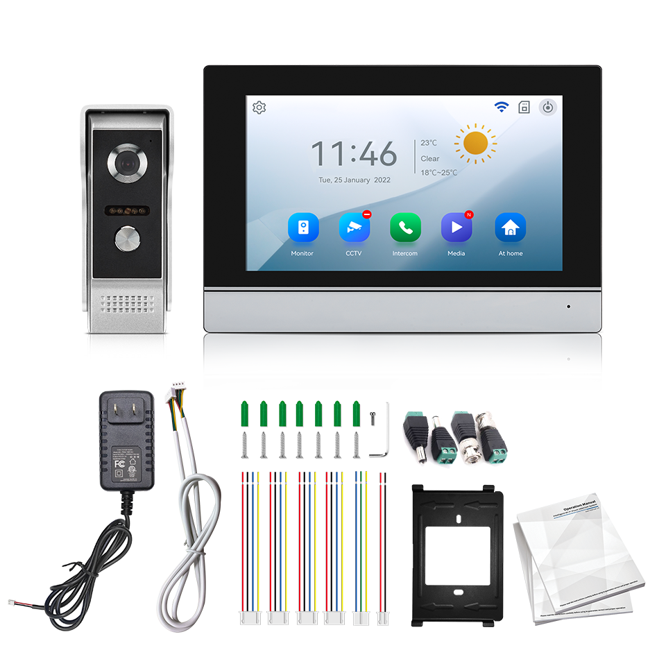 7Inch IPS Screen 2MP  Tuya Rem - огляд і ціна Home Security Doorbell Camera