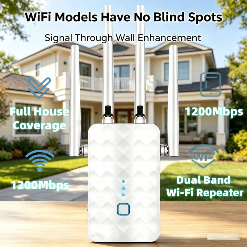 1200Mbps WiFi Repeater Wireles - огляд і ціна Home Security Network