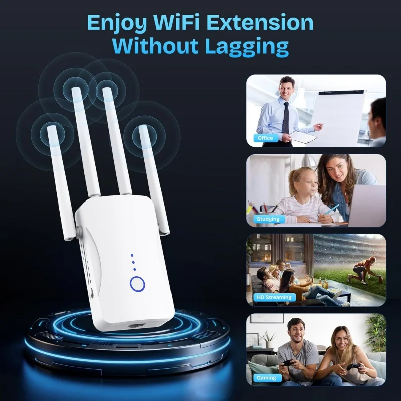2.4G/5GHz Dual Band WiFi Repea - огляд і ціна Home Security Network