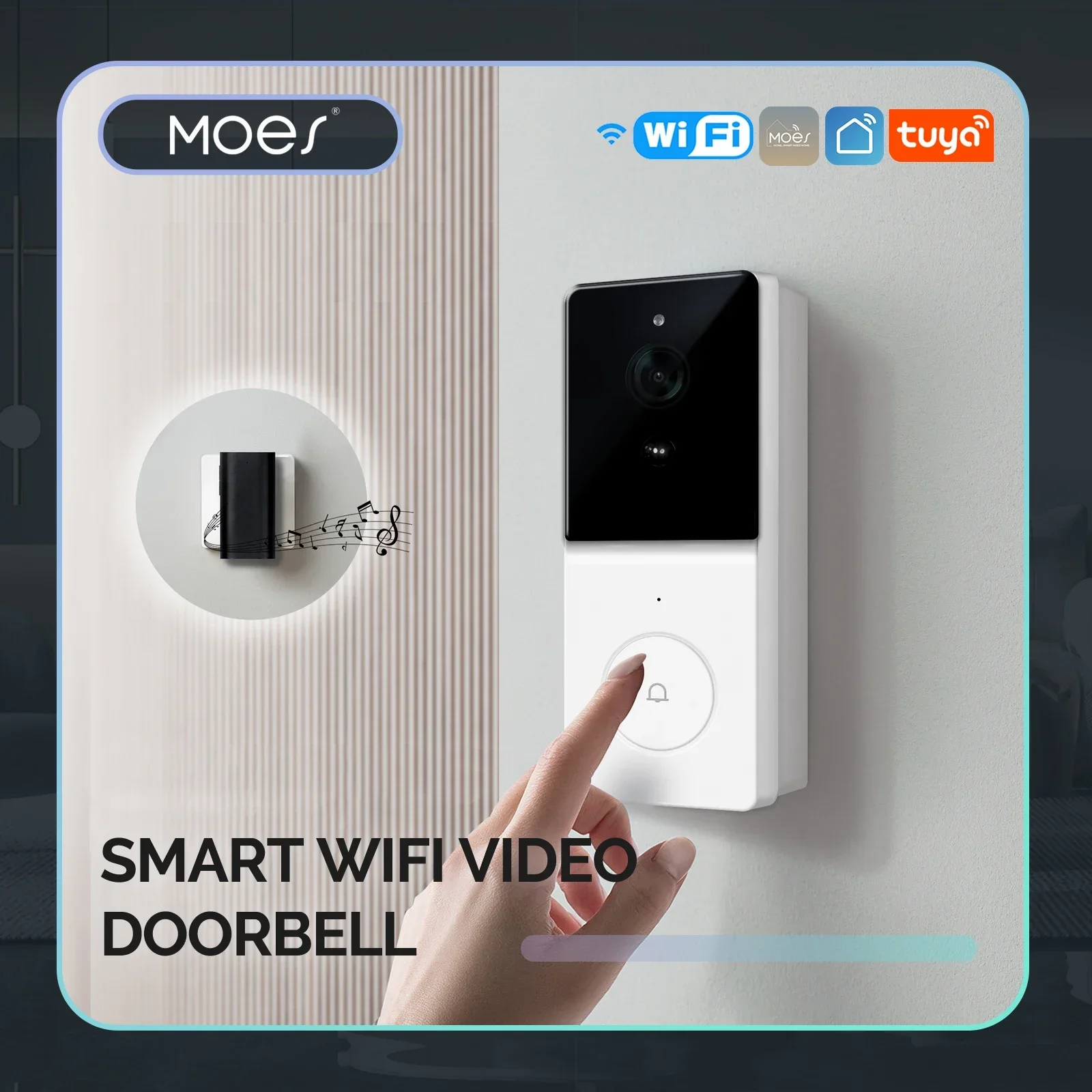 MOES Tuya Smart WiFi Video Doo - огляд і ціна Home Security Doorbell Camera